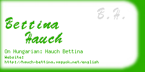 bettina hauch business card